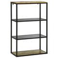 vidaXL Bookcase 70x35x110 cm Solid Wood Rough Mango