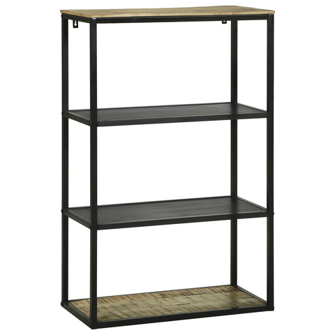 vidaXL Bookcase 70x35x110 cm Solid Wood Rough Mango