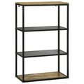 vidaXL Bookcase 70x35x110 cm Solid Wood Rough Mango