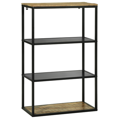 vidaXL Bookcase 70x35x110 cm Solid Wood Rough Mango