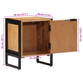 vidaXL Bedside Cabinet 40x30x50 cm Solid Wood Acacia