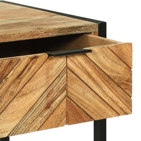 vidaXL Dressing Table with Mirror 100x40x120 cm Solid Wood Acacia