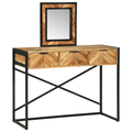 vidaXL Dressing Table with Mirror 100x40x120 cm Solid Wood Acacia
