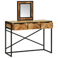 vidaXL Dressing Table with Mirror 100x40x120 cm Solid Wood Acacia