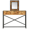 vidaXL Dressing Table with Mirror 100x40x120 cm Solid Wood Acacia