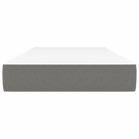vidaXL Pocket Spring Bed Mattress Dark grey 120 x 190 x 20 cm Foam