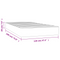 vidaXL Pocket Spring Bed Mattress Dark grey 120 x 190 x 20 cm Foam