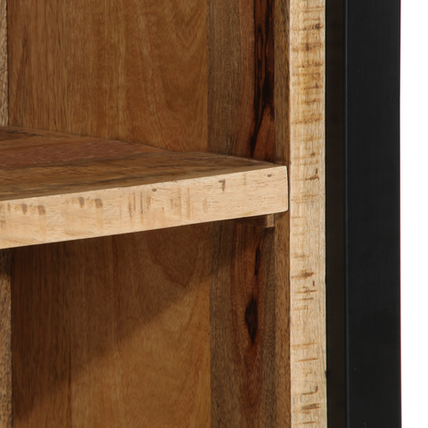 vidaXL Bedside Cabinet 40x30x80 cm Solid Wood Rough Mango