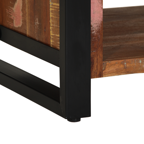 vidaXL Shoe Bench Multicolour 100x40x50 cm Solid Wood Reclaimed