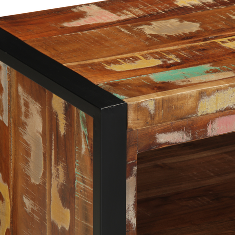 vidaXL Shoe Bench Multicolour 100x40x50 cm Solid Wood Reclaimed