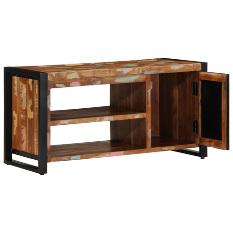 vidaXL Shoe Bench Multicolour 100x40x50 cm Solid Wood Reclaimed