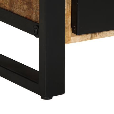 vidaXL Bathroom Cabinet 55x35x60 cm Solid Wood Rough Mango