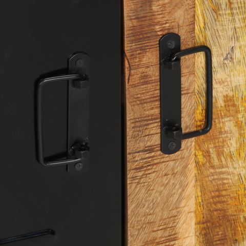 vidaXL Bathroom Cabinet 55x35x60 cm Solid Wood Rough Mango