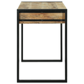 vidaXL Dressing Table with Mirror 100x50x75 cm Solid Rough Wood Mango