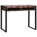 vidaXL Dressing Table with Mirror Multicolour 100x50x75 cm Solid Wood Reclaimed