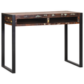 vidaXL Dressing Table with Mirror Multicolour 100x50x75 cm Solid Wood Reclaimed