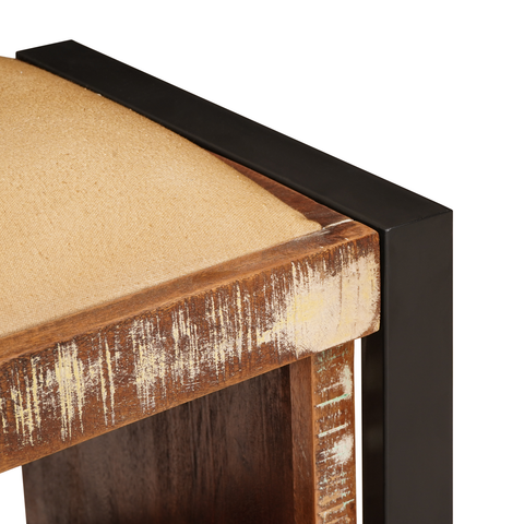 vidaXL Storage Bench Multicolour 80x35x40 cm Solid Wood Reclaimed
