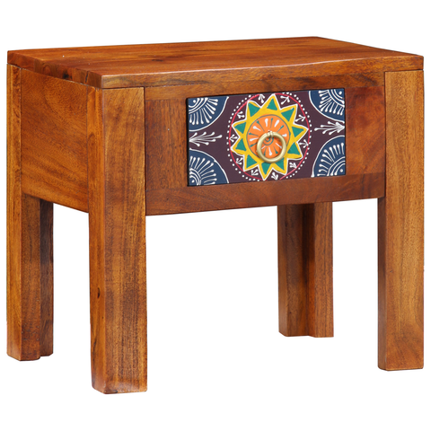 vidaXL Side Table 40x30x36 cm Solid Wood Acacia