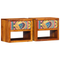 vidaXL Bedside Cabinets 2 pcs 40x35x35 cm Solid Wood Acacia
