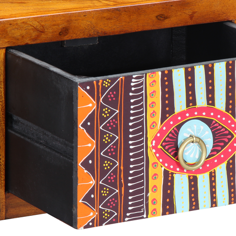 vidaXL Bedside Cabinet with Drawer Brown, multicolour 35 x 30 x 22 cm
