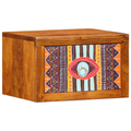 vidaXL Bedside Cabinet with Drawer Brown, multicolour 35 x 30 x 22 cm