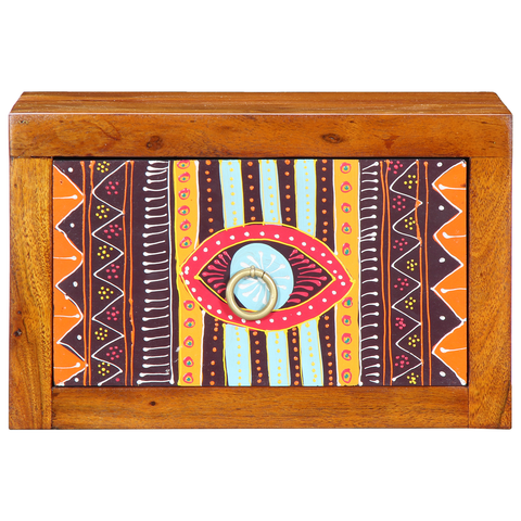 vidaXL Bedside Cabinet with Drawer Brown, multicolour 35 x 30 x 22 cm