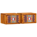 vidaXL Bedside Cabinets 2 pcs 35x30x22 cm Solid Wood Acacia