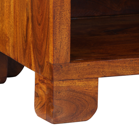 vidaXL Telephone Stand Honey Brown 40x35x75 cm Solid Wood Acacia