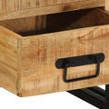 vidaXL Bedside Cabinet 40x40x59 cm Solid Rough Wood Mango