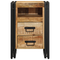 vidaXL Bedside Cabinet 40x40x59 cm Solid Rough Wood Mango