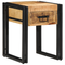 vidaXL Side Table 40x40x50 cm Solid Rough Wood Mango