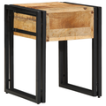 vidaXL Side Table 40x40x50 cm Solid Rough Wood Mango