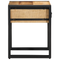 vidaXL Side Table 40x40x50 cm Solid Rough Wood Mango