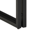 vidaXL End Table with Drawer Black 40x40x50 cm Solid Reclaimed Wood