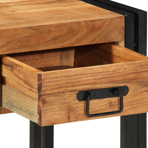 vidaXL Side Table 40x40x50 cm Solid Wood Acacia
