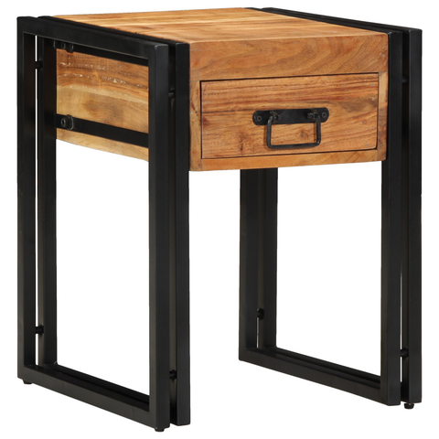 vidaXL Side Table 40x40x50 cm Solid Wood Acacia
