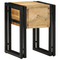 vidaXL End Table with Drawer Black 30x30x40 cm Solid Mango Wood