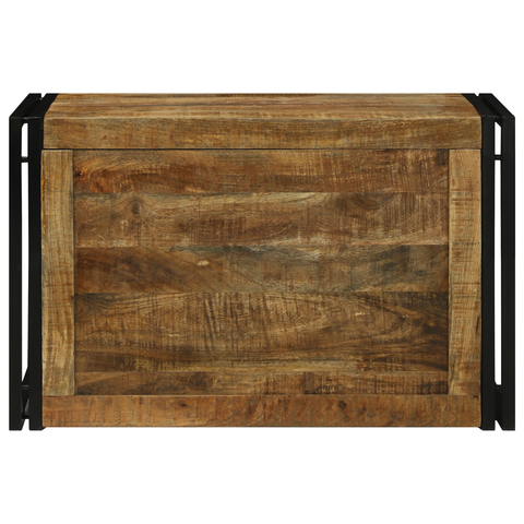 vidaXL Storage Box 80x50x50 cm Solid Rough Wood Mango