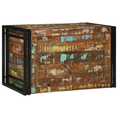 vidaXL Storage Box Multicolour 80x50x50 cm Solid Wood Reclaimed