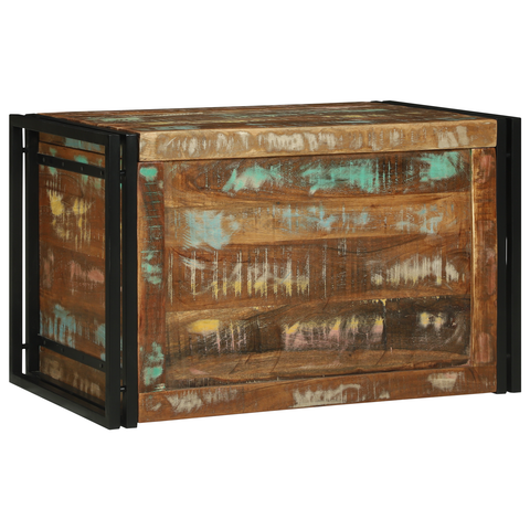 vidaXL Storage Box Multicolour 80x50x50 cm Solid Wood Reclaimed
