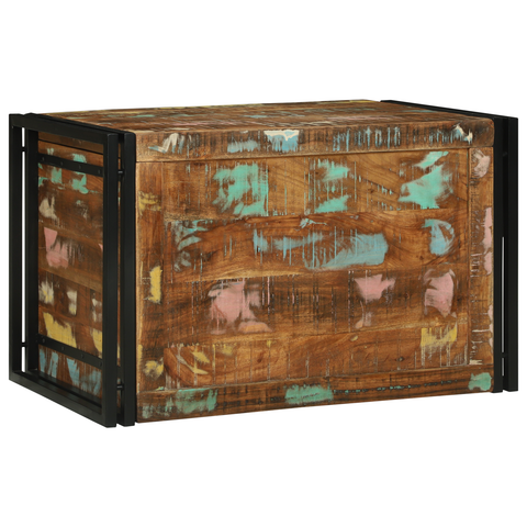 vidaXL Storage Box Multicolour 80x50x50 cm Solid Wood Reclaimed