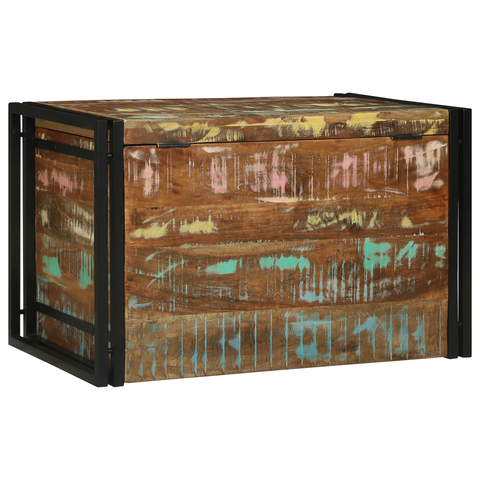 vidaXL Storage Box Multicolour 80x50x50 cm Solid Wood Reclaimed