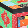 vidaXL Console Table with Drawers Multicolour Engineered Wood
