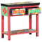 vidaXL Console Table with Drawers Multicolour Engineered Wood