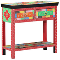 vidaXL Console Table with Drawers Multicolour Engineered Wood