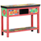 vidaXL Multi-Colored Console Table 100x30x75 cm Made of Solid Mango Wood