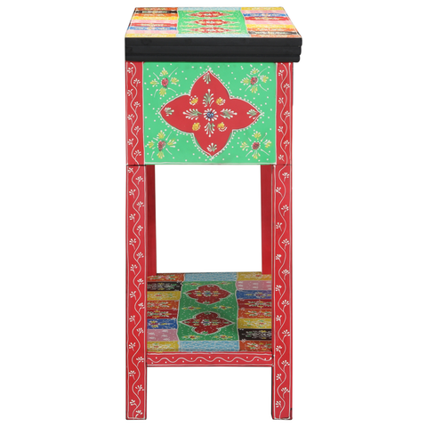 vidaXL Multi-Colored Console Table 100x30x75 cm Made of Solid Mango Wood