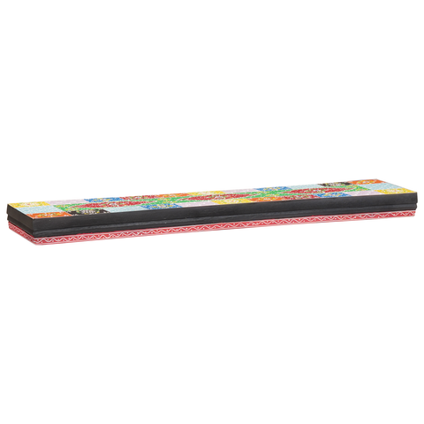 vidaXL 3 Piece Wall Shelf Set 100x20x6 cm Solid Wood Mango