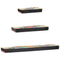 vidaXL 3 Piece Wall Shelf Set 100x20x6 cm Solid Wood Mango