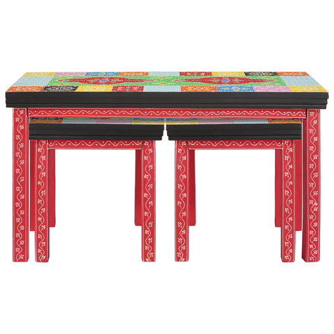 vidaXL Nesting Tables 3 pcs Solid Wood Mango